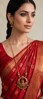 Lakshmi Arch Pendant Long Chain Set