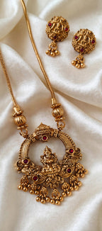 Lakshmi Arch Pendant Long Chain Set