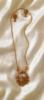 Lakshmi Arch Pendant Long Chain Set